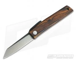 Hiroaki Ohta Knives OFF FK7P Desert Iron Wood Friction Folder 3689