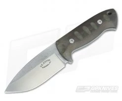 Steve Kelly S.K. Knives Custom Bushman S30V Fixed Blade Green Canvas Micarta
