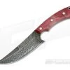 Olamic Cutlery Nero Red Karelian Birch HCVD Damascus Persian