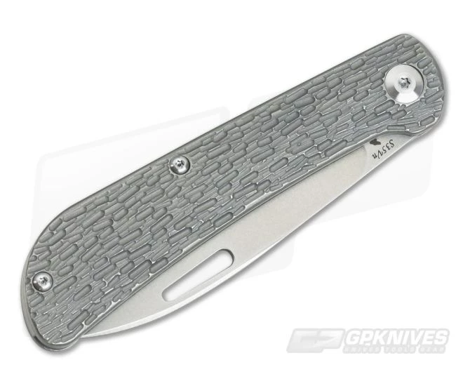 JE Made Zulu Tribal Spear Point Slip Joint Jigged Titanium S35VN - Image 2