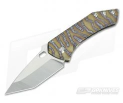 Sergey Rogovets Model FMJ CPM S90V Flame Anodized Titanium Frame Lock