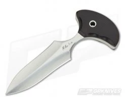 Mike Irie Version 2 Push Dagger CPM-154 Maroon Linen Micarta