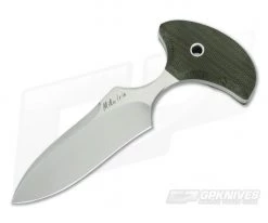 Mike Irie Version 3 Push Dagger CPM-154 Green Canvas Micarta
