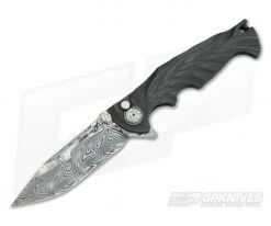Brian Tighe Custom Tighe Breaker Damasteel Integral Carbon Fiber Flipper 3787