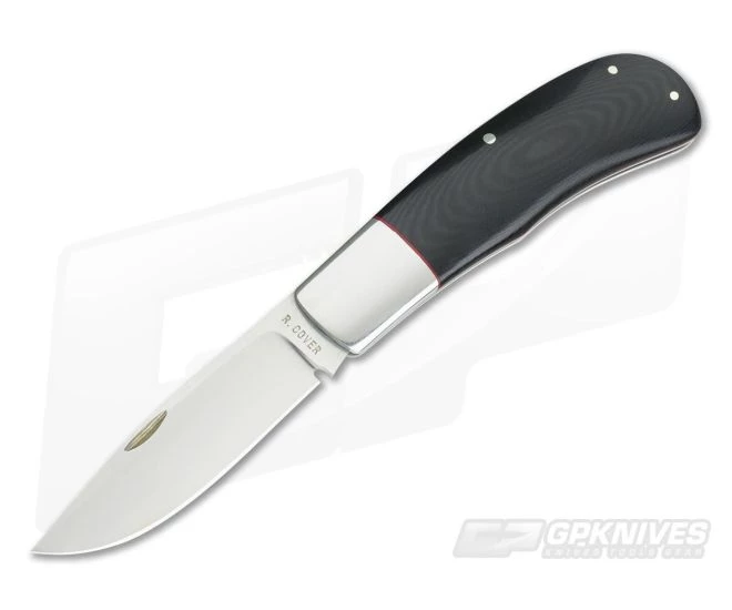 Ray Cover Custom Single Blade Trapper Burgundy Micarta 154CM 3883