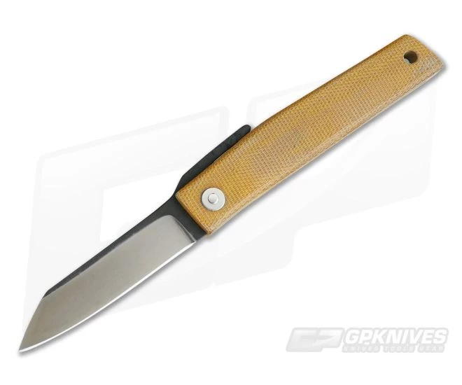 Hiroaki Ohta Knives OFF FK7M Natural Micarta Friction Folder 3911