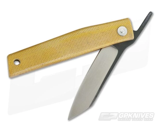 Hiroaki Ohta Knives OFF FK7M Natural Micarta Friction Folder 3911 - Image 2