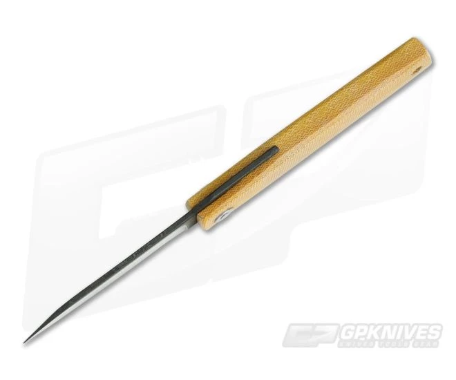 Hiroaki Ohta Knives OFF FK7M Natural Micarta Friction Folder 3911 - Image 3