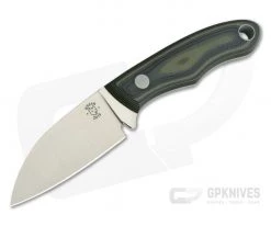 Tom Krein Custom Micro Chef Blasted Black/Green G10 Satin D2 EDC Fixed Blade