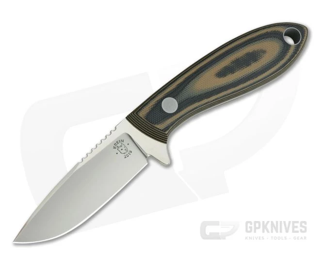 Tom Krein Custom TK-3 Whitetail Hunter Blasted Camo G10 Satin D2 Fixed Blade