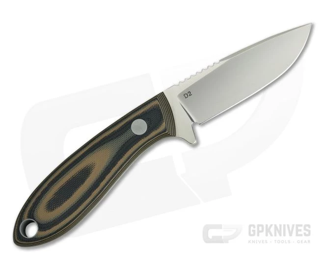 Tom Krein Custom TK-3 Whitetail Hunter Blasted Camo G10 Satin D2 Fixed Blade - Image 3
