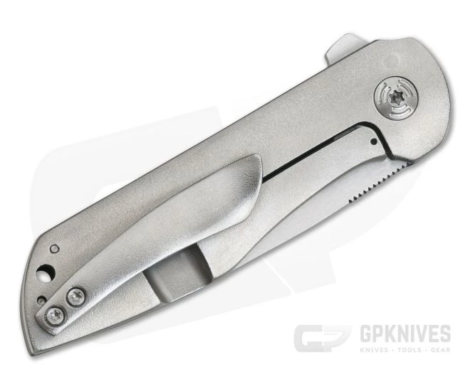 Jared Price Custom Ptarmigan Lightweight Satin CTS-XHP Fatcarbon Carbon Fiber Titanium Frame Lock Flipper - Image 2