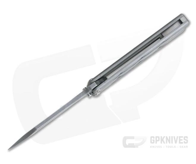 John Gray Custom Balisong 204P Tanto Bowie Carbon Fiber Inlaid Titanium - Image 3