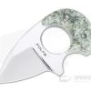 Alan Folts Custom Baby Bear Polished CPM-154 Kipps Custom Cash Acrylic Fixed Blade