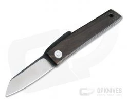 Hiroaki Ohta Knives OFF FK5 Ebony Wood Friction Folder 3995