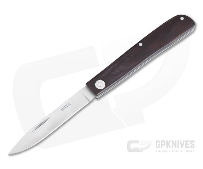 Hiroaki Ohta Knives Light Folder OLF Burgundy Micarta D2 Slip Joint 4006