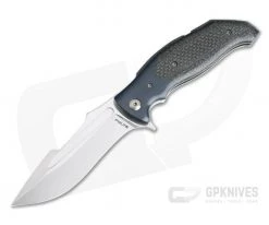 Alan Folts Custom Prototype Classwork Bolstered Silver Lightning Strike Carbon Fiber Flipper