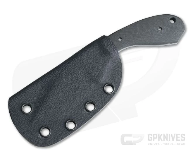 Trash Panda Knives Pack Knife Compact Fixed Blade Stonewashed CPM-154 Carbon Fiber 4054 - Image 2