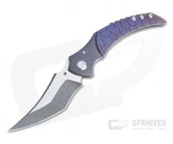 Sergey Rogovets Demon One-off CTS-XHP Engraved Titanium Top Flipper
