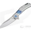 Olamic Cutlery Swish Light Blast Titanium Dragon Skin Inlay Satin Elmax Flipper