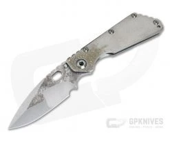 Mick Strider Custom SMF Nightmare Grind Spear Point Fade Textured Titanium Frame Lock