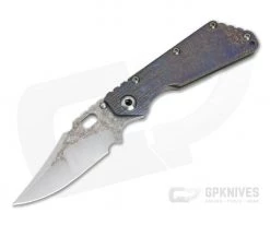 Mick Strider Custom SMF Nightmare Grind Bowie Multi-Color Textured Titanium Frame Lock