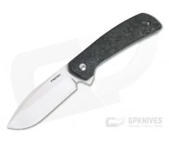 Enrique Pena Custom Toro Bullnose Flipper Marbled Carbon Fiber
