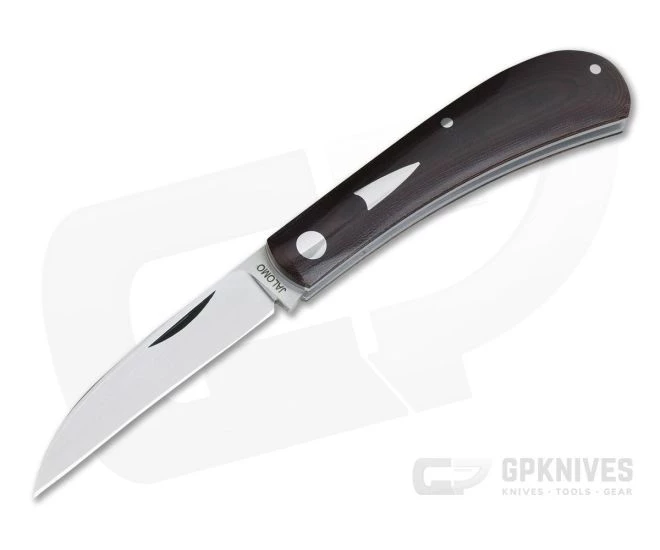 Pepe Jalomo Custom Wharncliffe Trapper Maroon Linen Micarta CPM154 Slip Joint