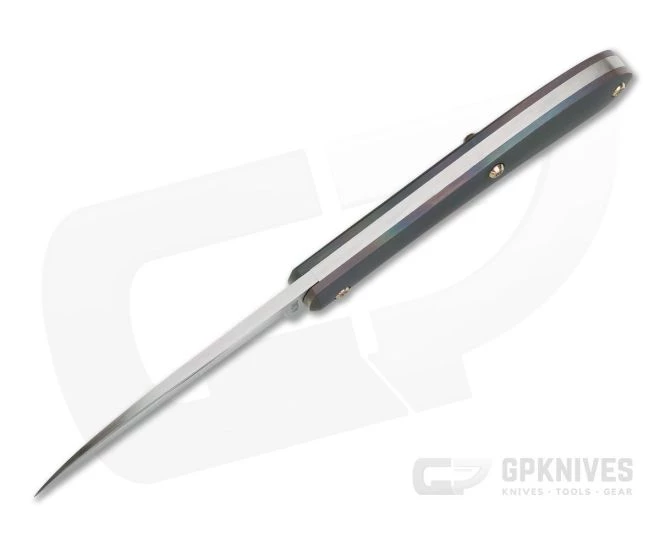 Pepe Jalomo Custom Wharncliffe Trapper Zirconium CPM154 Slip Joint - Image 3