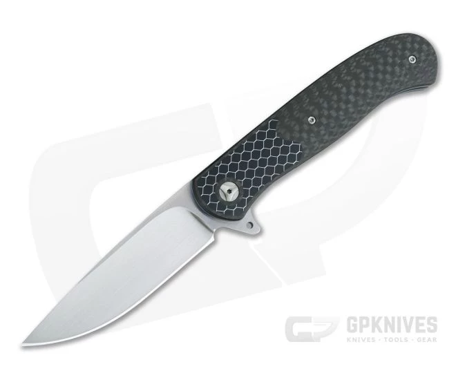 Burger Custom Atlas Plus C-TEK LVA Carbon Fiber M390 Flipper 4169