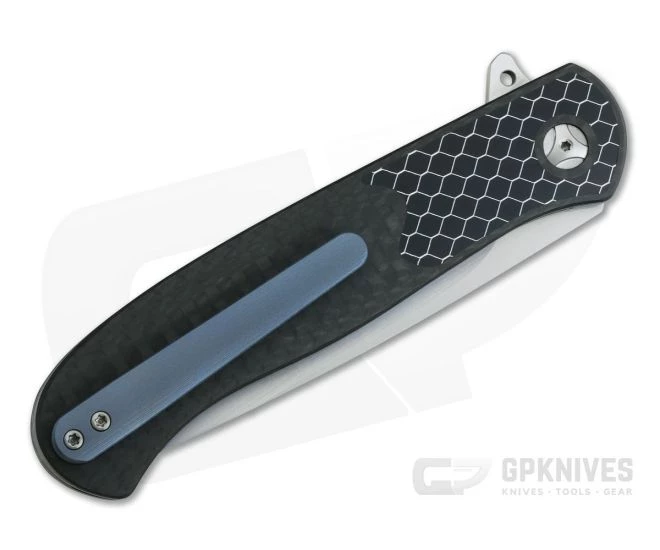 Burger Custom Atlas Plus C-TEK LVA Carbon Fiber M390 Flipper 4169 - Image 2