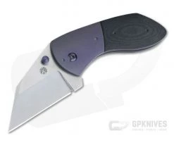 Trash Panda Knives Folding F Off Stonewashed 3V Bolstered Black G10 4194