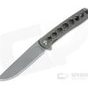 Brad Zinker Custom T FLF Clip Point Stonewashed CPM-154 Titanium Frame Lock Flipper