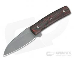 Brad Zinker Custom FR MSF LLF Stonewashed CPM 154 Red FatCarbon Titanium Liner Lock Flipper