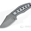 Tom Krein Custom Advocate Clip Point Acid Wash D2 Gray/Black G10 Tactical Fixed Blade 4248