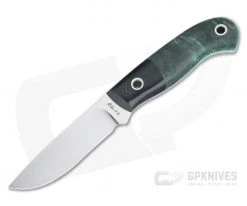 Mike Irie Model 110 Drop Point CPM-154 Micarta Bolstered Stabilized Dyed Maple Burl 4270
