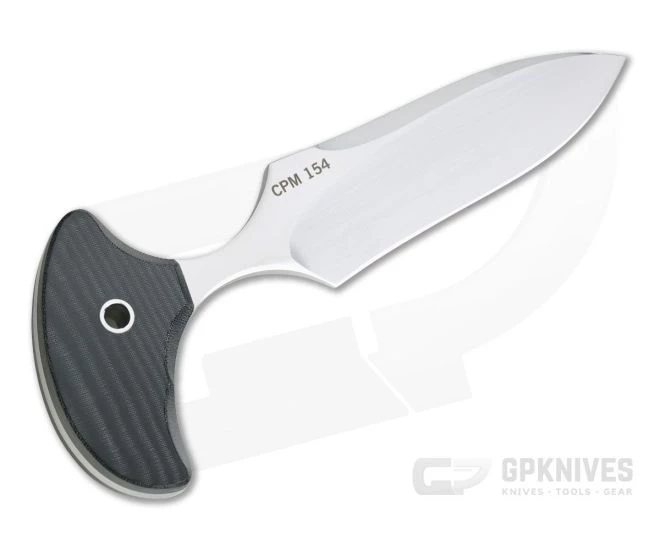 Mike Irie Version 3 Single Edge Push Dagger CPM-154 Black Linen Micarta 4291 - Image 3