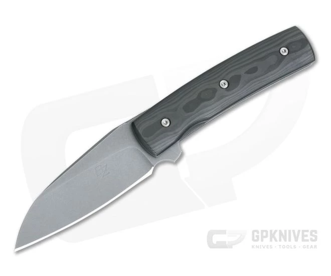 Brad Zinker Custom FR MSF LLF Stonewashed CPM 154 Camo FatCarbon Liner Lock Flipper 4296