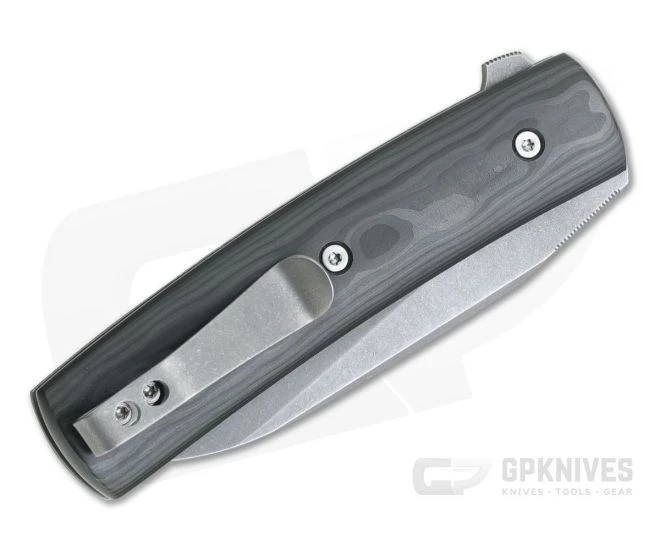 Brad Zinker Custom FR MSF LLF Stonewashed CPM 154 Camo FatCarbon Liner Lock Flipper 4296 - Image 2