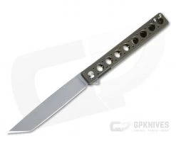 Brad Zinker Custom Miscreant Slim Tanto 4.0 FLF Stonewashed CPM154 Bronze Anodized Frame Lock Flipper 4301