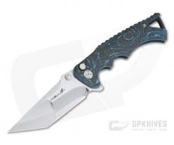 Brian Tighe Custom Tighe Fighter S90V San Mai Tanto Arctic Storm FatCarbon Carbon Fiber Flipper 4306