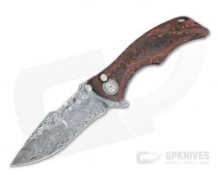 Brian Tighe Custom Tighe Down Damasteel Integral Mars Valley FatCarbon Carbon Fiber Flipper 4308