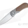 Burger Custom EXK Plus Bolstered Natural Micarta Satin M390 Liner Lock Top Flipper 4338