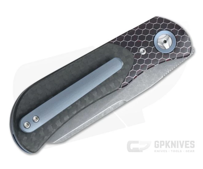 Burger Custom EXK Plus C-Tek Bolstered Carbon Fiber Acid Washed M390 Liner Lock Top Flipper 4340 - Image 2