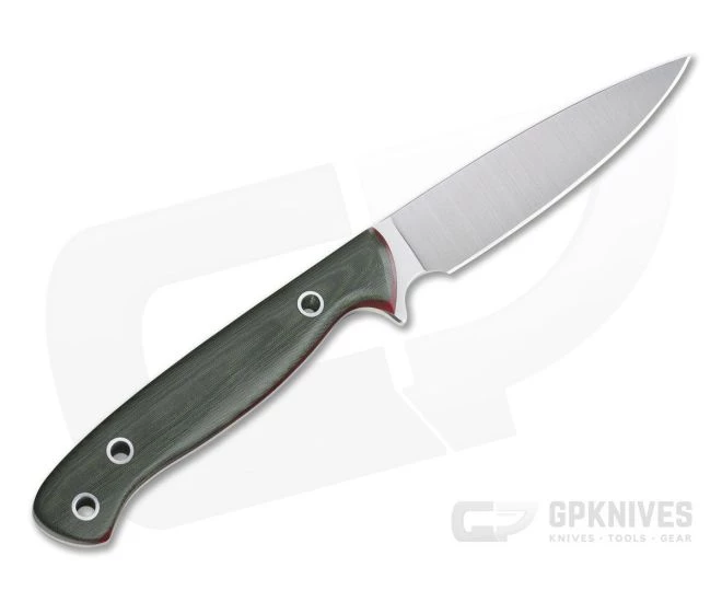 Camerer Knives Custom Small Game Getter Elmax Green Linen Micarta Fixed Blade 4347 - Image 3