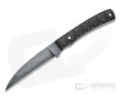 Chuck Hawes Custom Wharncliffe Hamon W2 Python Micarta Fixed Blade Knife 4351