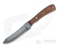 Chuck Hawes Custom Spey Trapper Hamon W2 Antique Linen Micarta Fixed Blade Knife 4354