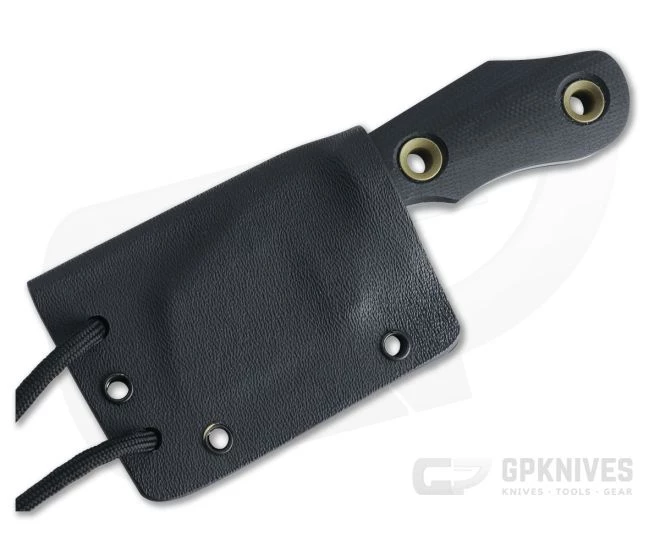 Sakman Knives Cleaver Neck Knife Blasted N690 Black G10 Fixed Blade 4408 - Image 2