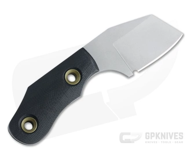 Sakman Knives Cleaver Neck Knife Blasted N690 Black G10 Fixed Blade 4408 - Image 3