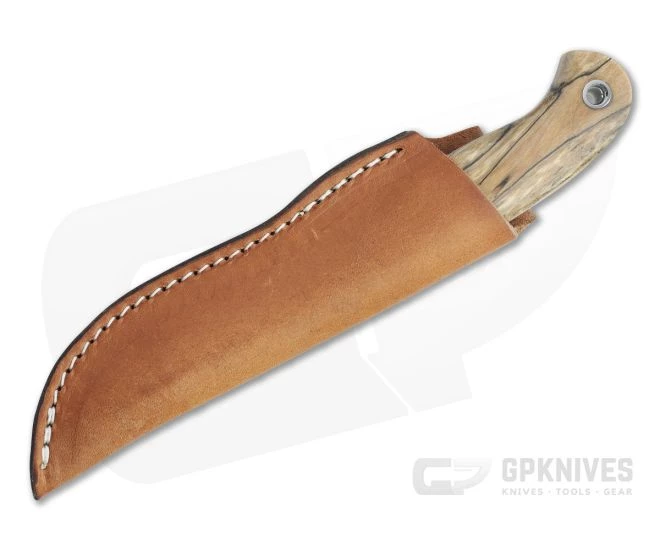 Mike Irie Model 110 Drop Point CPM-154 Stabilized Spalted Maple Fixed Blade 4425 - Image 2